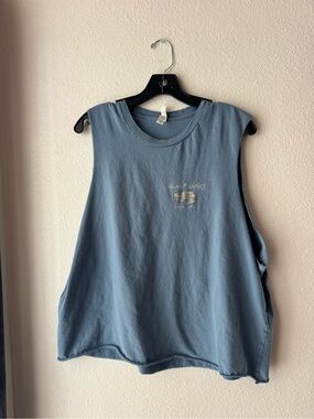 Avett Brothers Sleeveless Graphic Muscle Tank Top - Blue 2XL